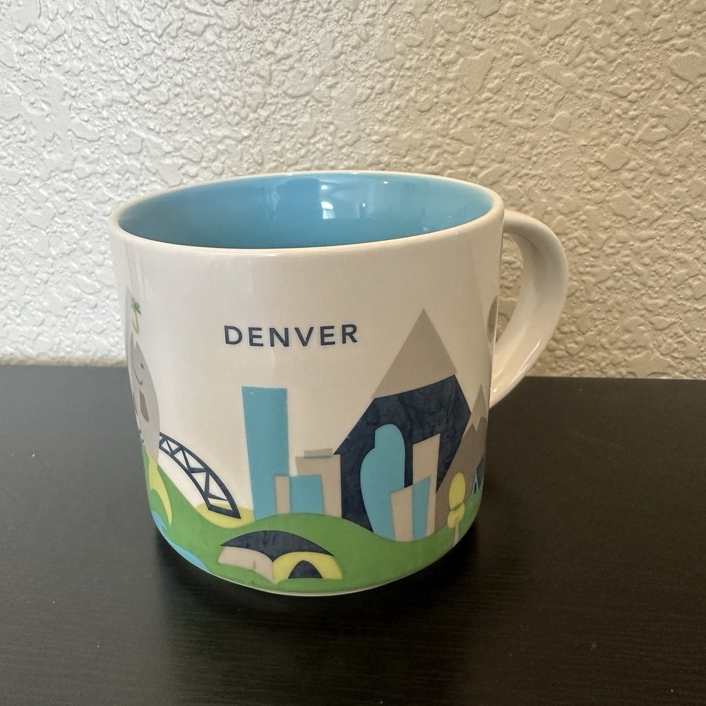 Starbucks Coffee 14oz Denver Colorado mug 2015 you are here mountains‎ city